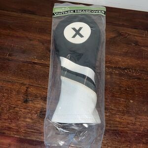 NEW in Bag Vintage Style Golf Club head cover X Hybrid Head Cover Single pack